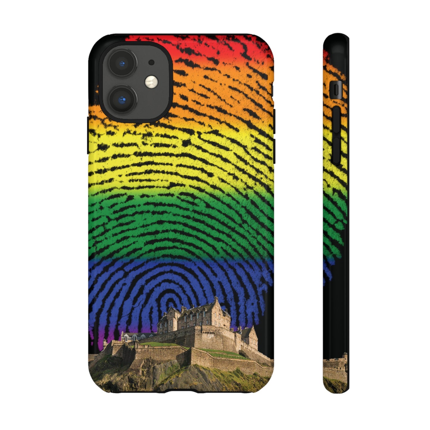 Edinburgh Castle Pride Phone Case - Fingerprint, Various