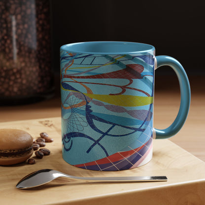 Tasses décoratives Écosse en gros plan - Scènes variées (bleu clair)