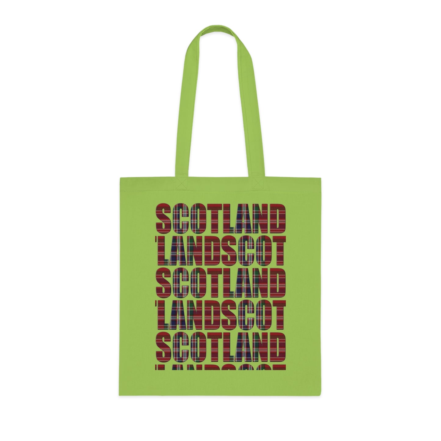 Reversible Scotland Tartan Map Cotton Tote Bag - MacFarlane Tartan