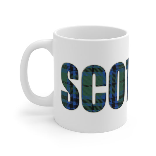 Scotland Tartan Mug - Keith, Coffee Cup, Tea Cup, Scotland, White