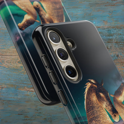 Kelpies Northern Lights Art Phone Case, Scotland, Samsung