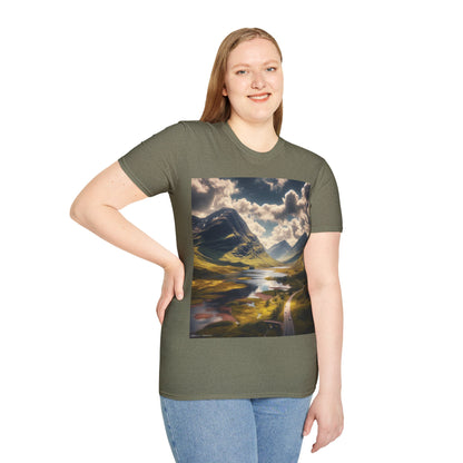 Glen Coe - Highlands Softstyle T-Shirt, Unisex Tee, Scottish Landmarks, Various Colours