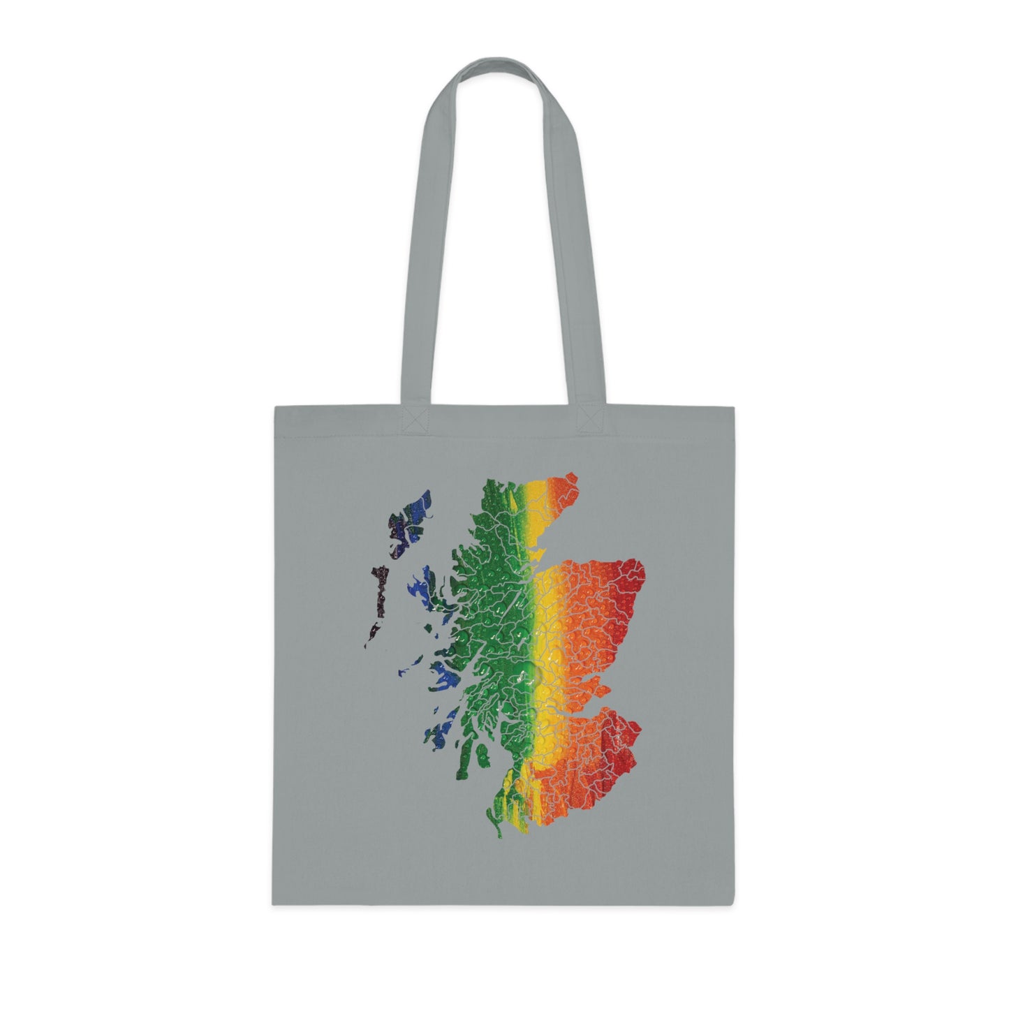 Scotland Pride Rain Clan Map Cotton Tote Bag