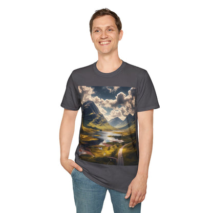 Glen Coe - Highlands Softstyle T-Shirt, Unisex Tee, Scottish Landmarks, Various Colours