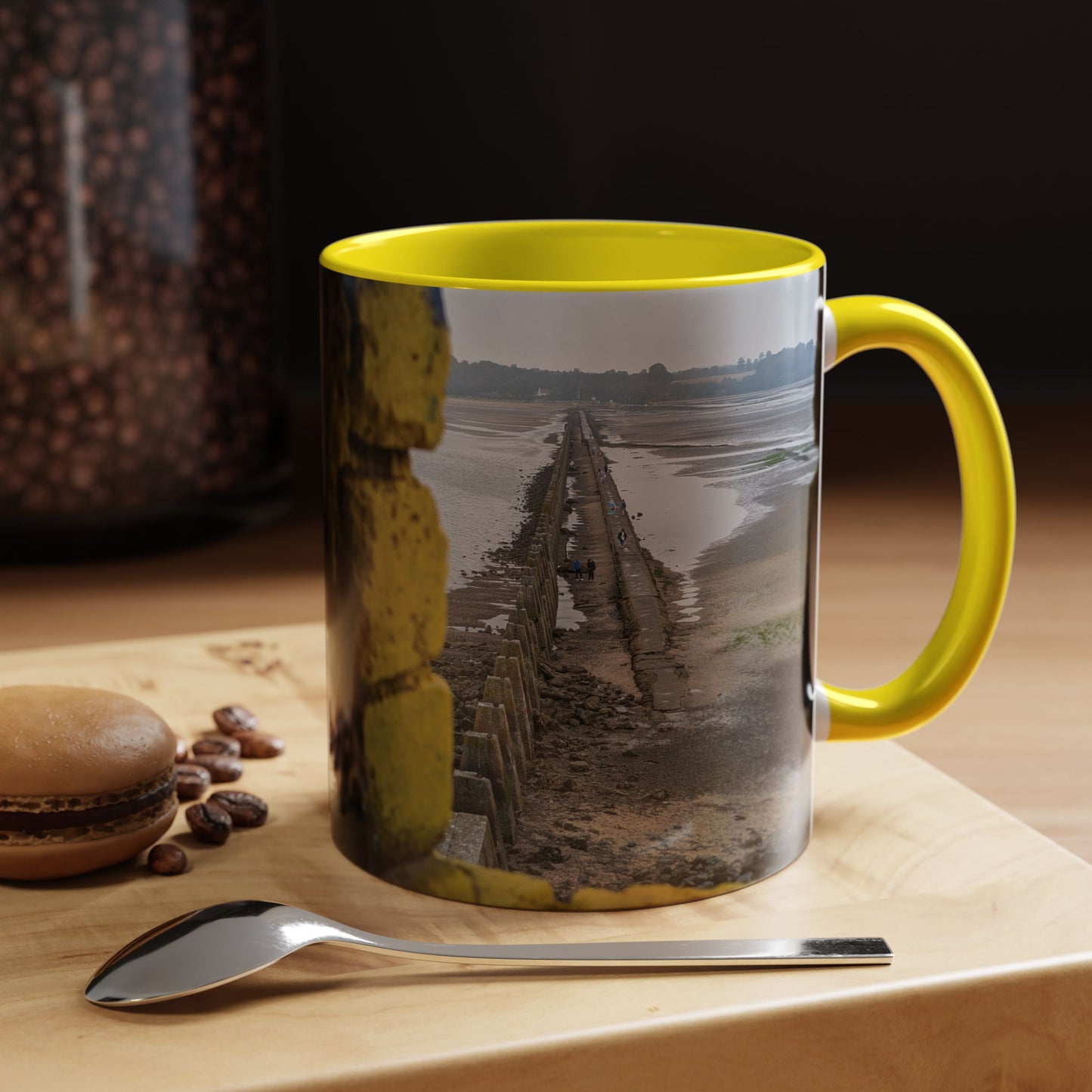 Tasses décoratives Écosse en gros plan - Scènes variées (jaune)