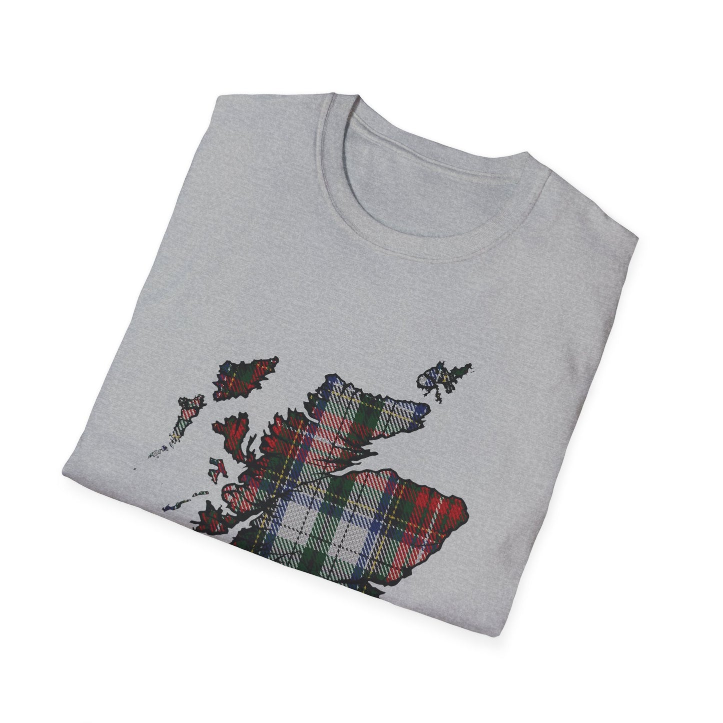 Tartan Ecosse Carte Softstyle T-Shirt Unisexe - Stewart Tartan Tee 