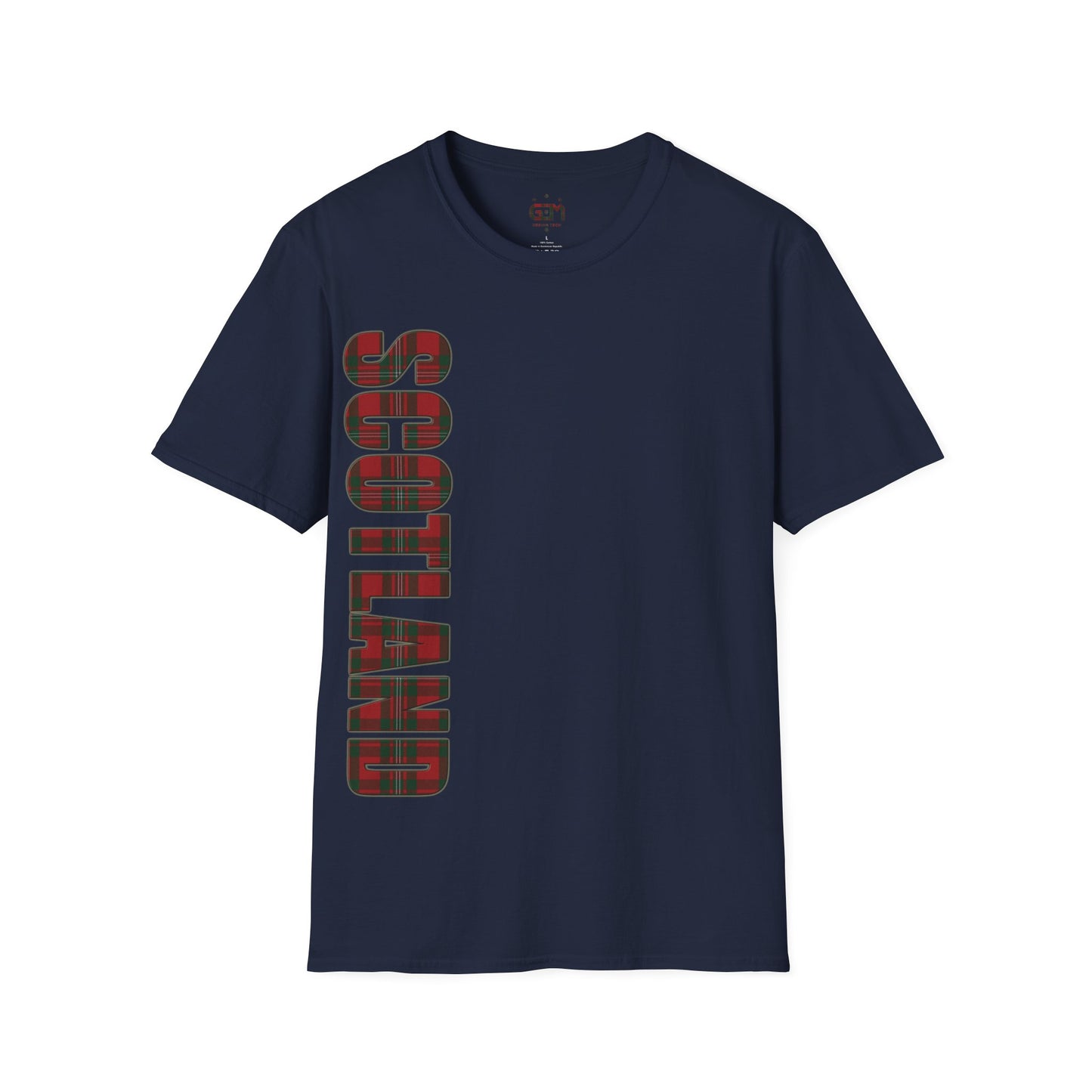 Scotland Lettering MacGregor Tartan Softstyle T-Shirt, Unisex Tee, Various Colours