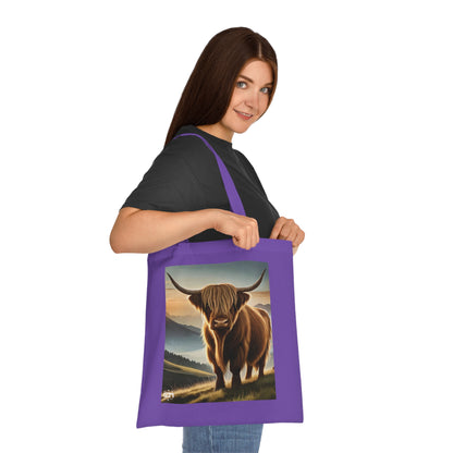 Scottish Nature Coloured Cotton Tote Bag