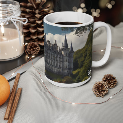 Dunrobin Castle Mug - Sutherland, Coffee Cup, Tea Cup, Scotland, White