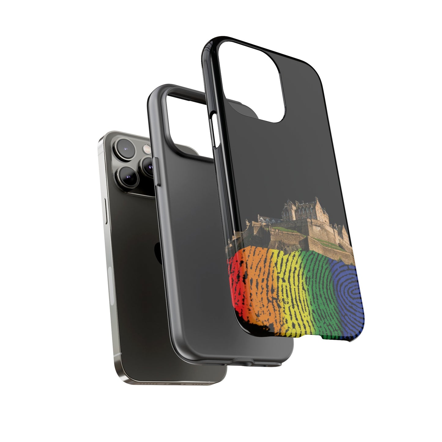 Edinburgh Castle Pride Rockface Phone Case - Fingerprint, Various