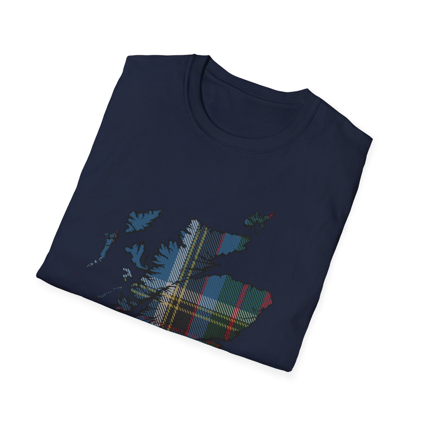 Tartan Scotland Map Softstyle Unisex T-Shirt - Anderson Old Tartan Tee