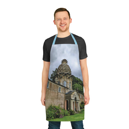 Dunmore Pineapple Photo Apron, Scottish Cooking Apparel, Chef Accessory