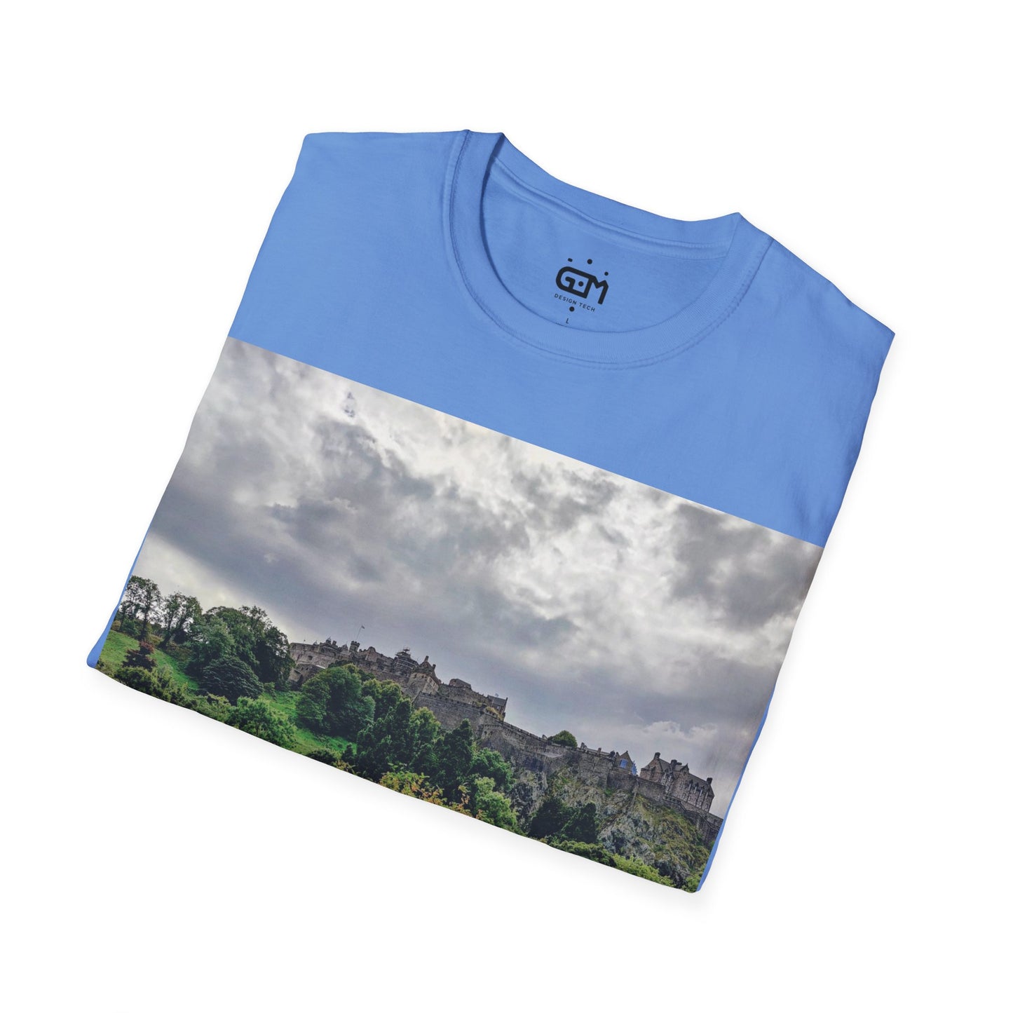 Princes Street Gardens & Edinburgh Castle Photo Softstyle T-Shirt, Unisex Tee, Various Colours