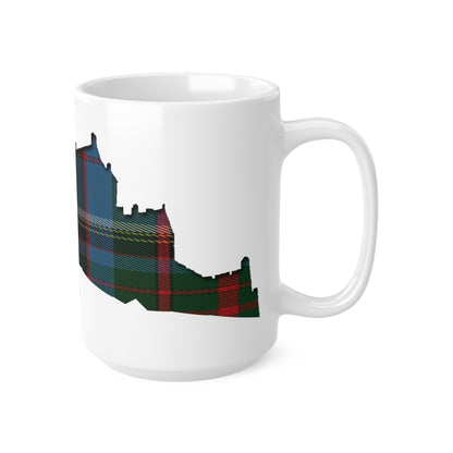 Tartan Edinburgh Castle - Anderson Old Mug, White