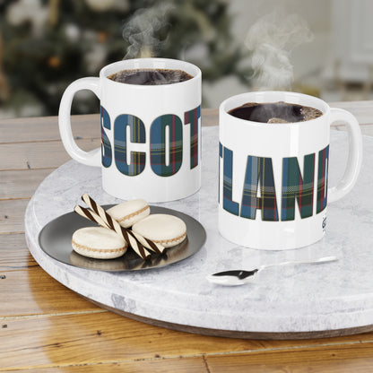 Scotland Tartan Mug - Anderson Old Tartan, Various Sizes