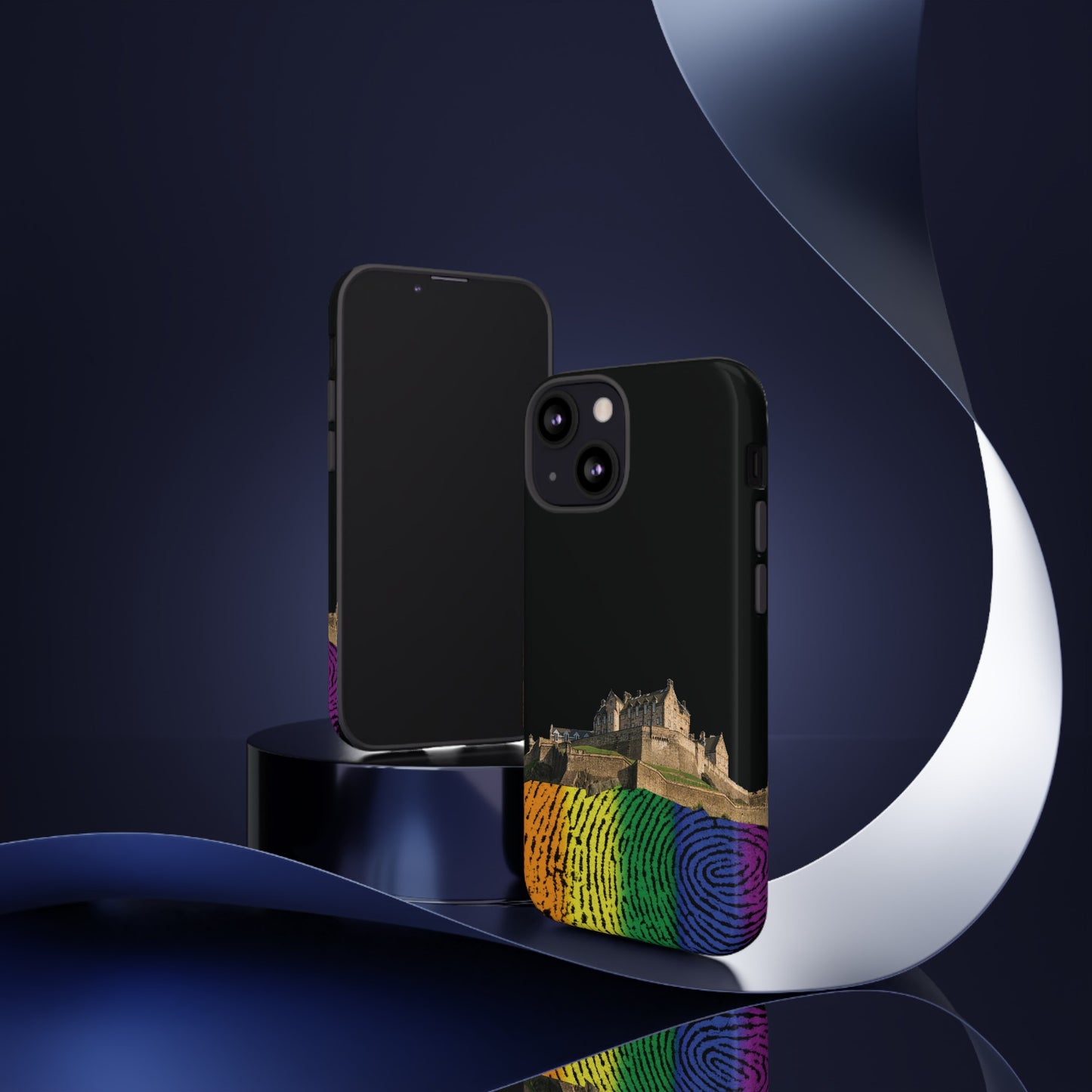 Edinburgh Castle Pride Rockface Phone Case - Fingerprint, Various