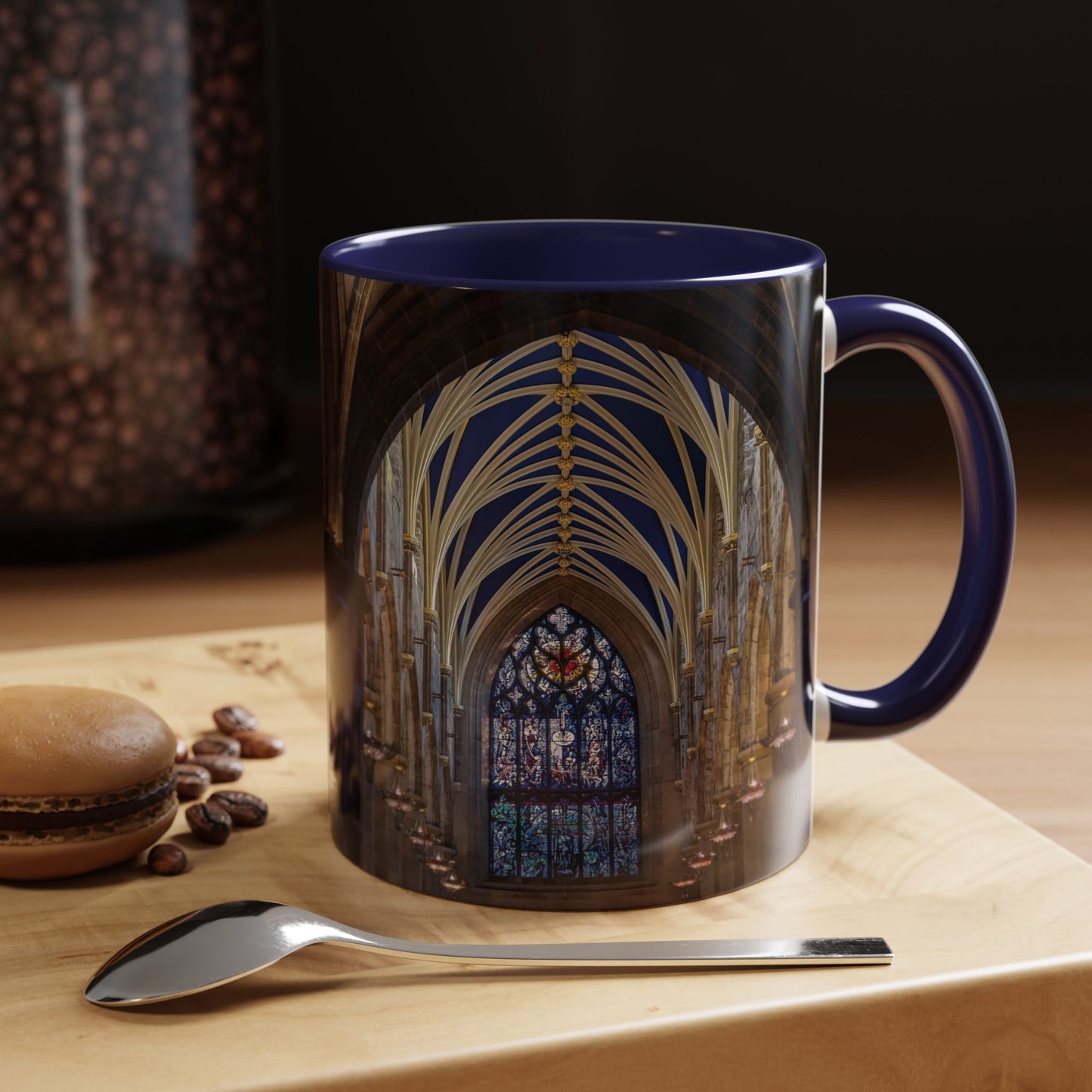 Tasses décoratives Écosse en gros plan - Scènes variées (bleu marine)