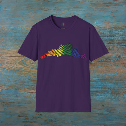 Edinburgh Castle Pride Fingerprint Art Unisex T-Shirt