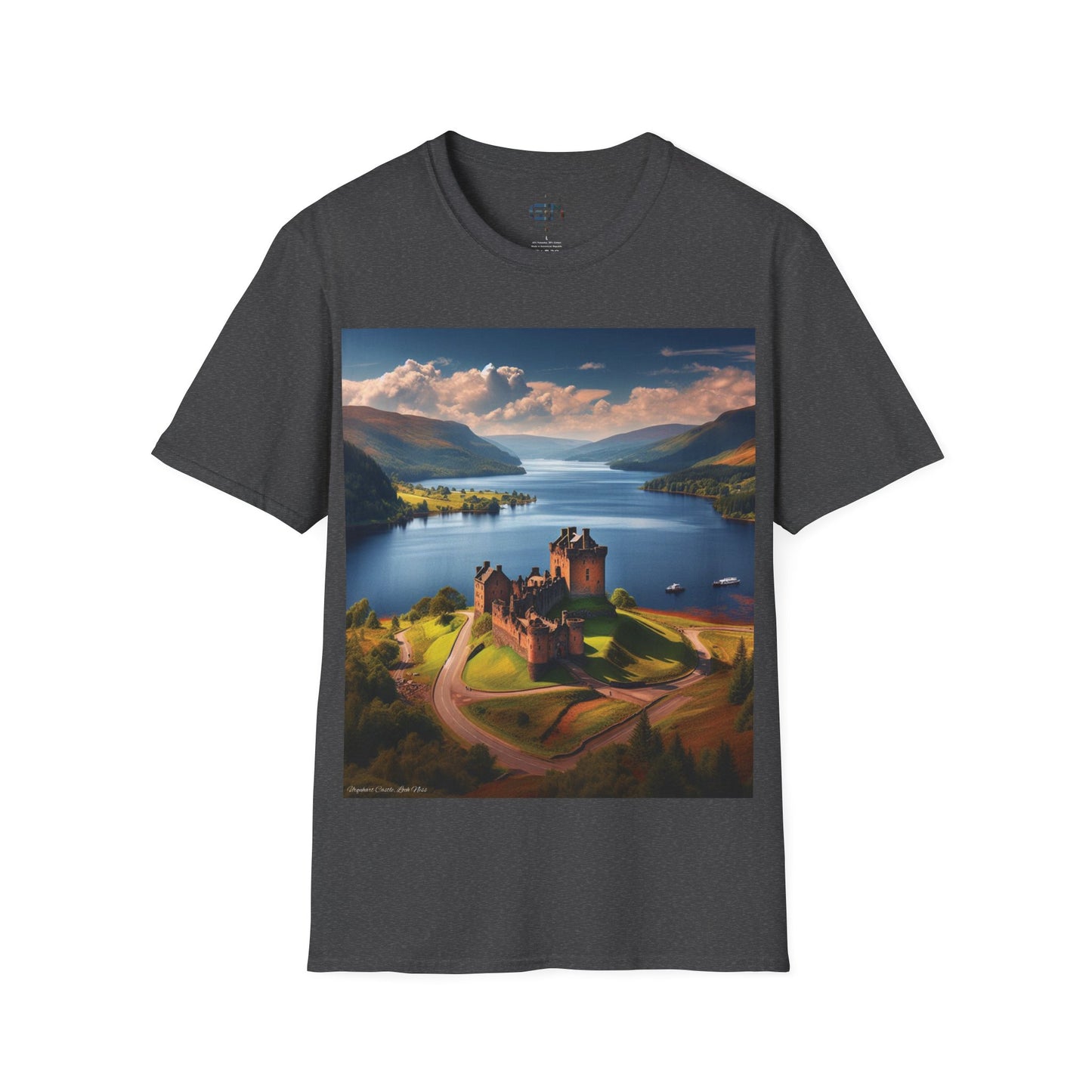 Urquhart Castle - Loch Ness Softstyle T-Shirt, Unisex Tee, Scottish Landmarks, Various Colours