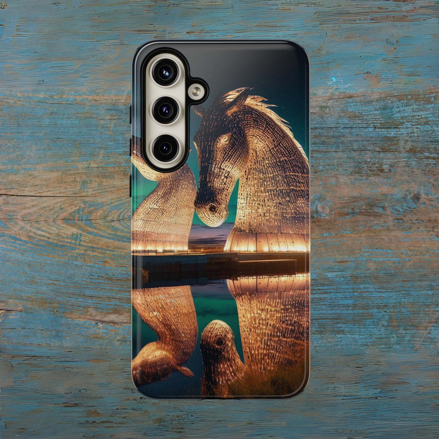 Kelpies Northern Lights Art Phone Case, Scotland, Various