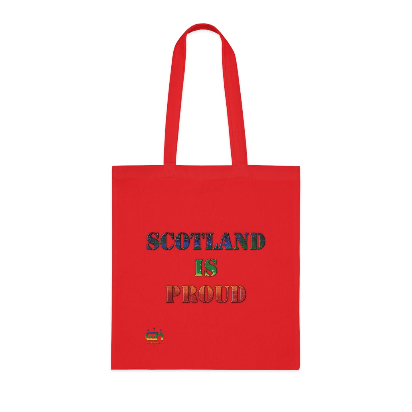 Scotland Pride Rain Map Cotton Tote Bag