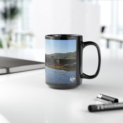 Eilean Donan Castle Photo Mug, Coffee Cup, Tea Cup, Scottish Art, Scottish Landmarks, Scottish Nature, Black