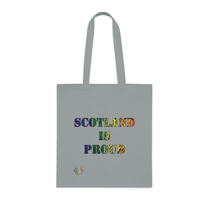 Scotland Pride Fingerprint Map Cotton Tote Bag