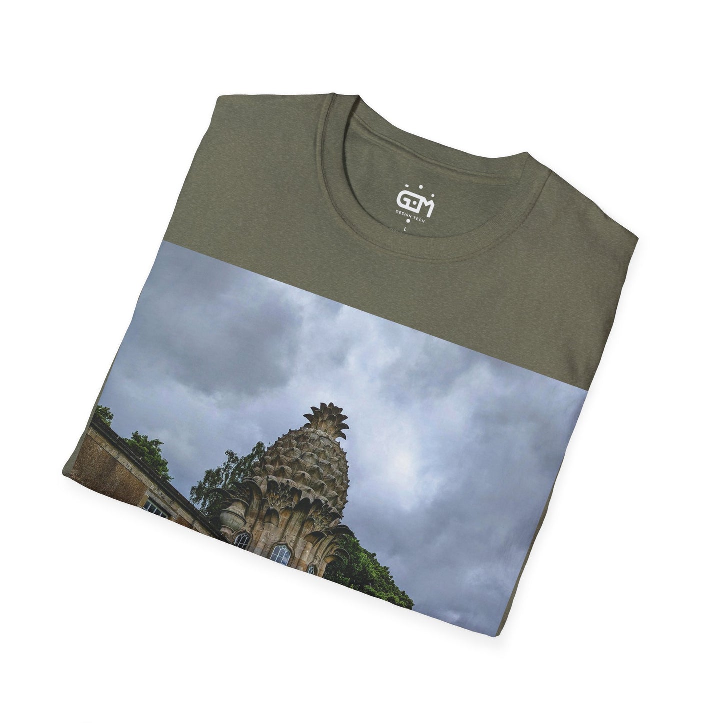 Dunmore Pineapple Photo Softstyle T-Shirt, Unisex Tee, Scotland Shirt, Scottish Landmark, Nature, Scenery, Various Colours