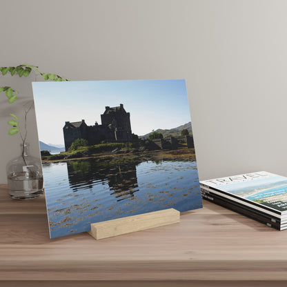 Photo Collection Gallery Stand Eilean Donan Castle, Oak Picture Stand, Scotland Art, Scenery, Landmarks, Various Sizes