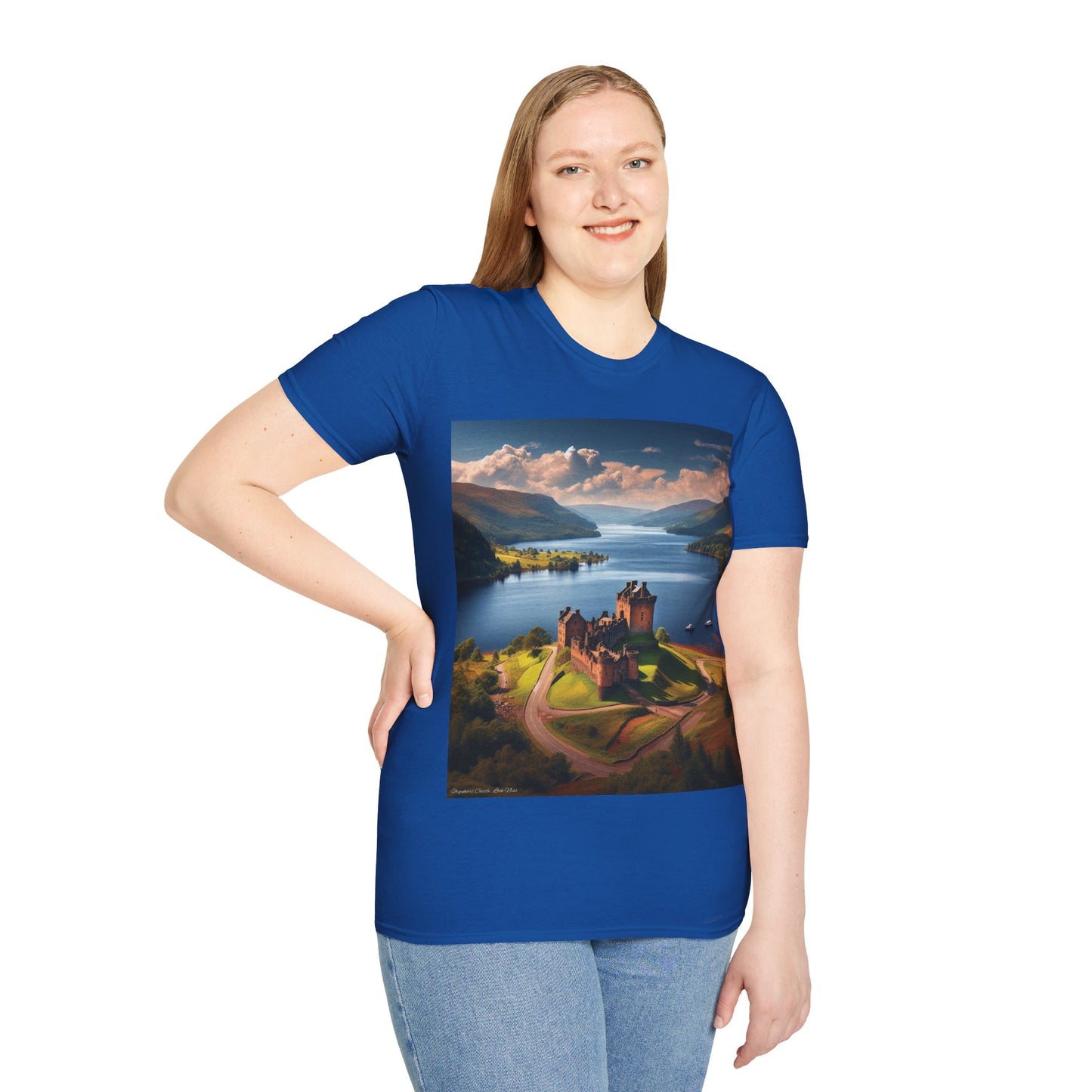 Urquhart Castle - Loch Ness Softstyle T-Shirt, Unisex Tee, Scottish Landmarks, Various Colours