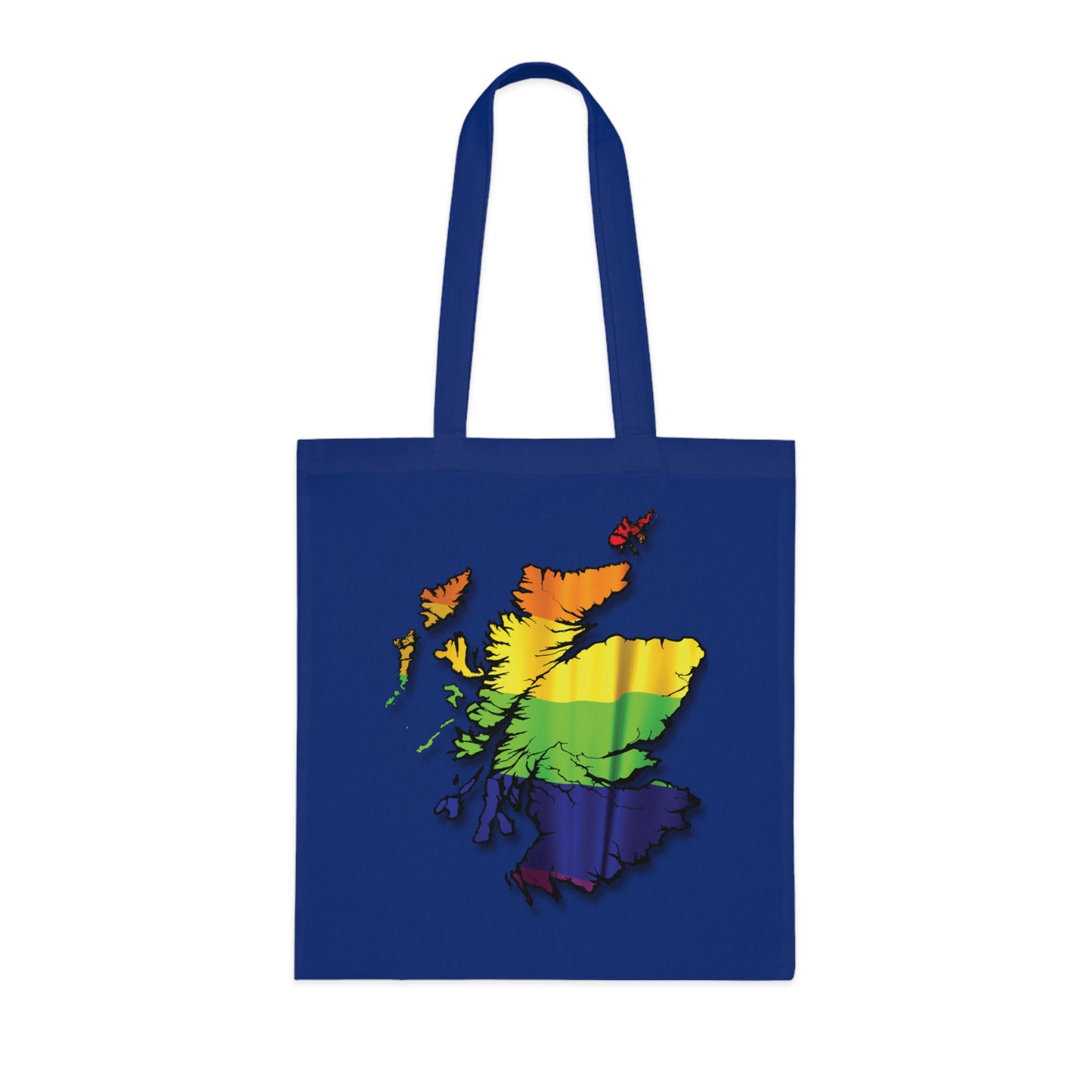 Scotland Pride Flag Map Cotton Tote Bag