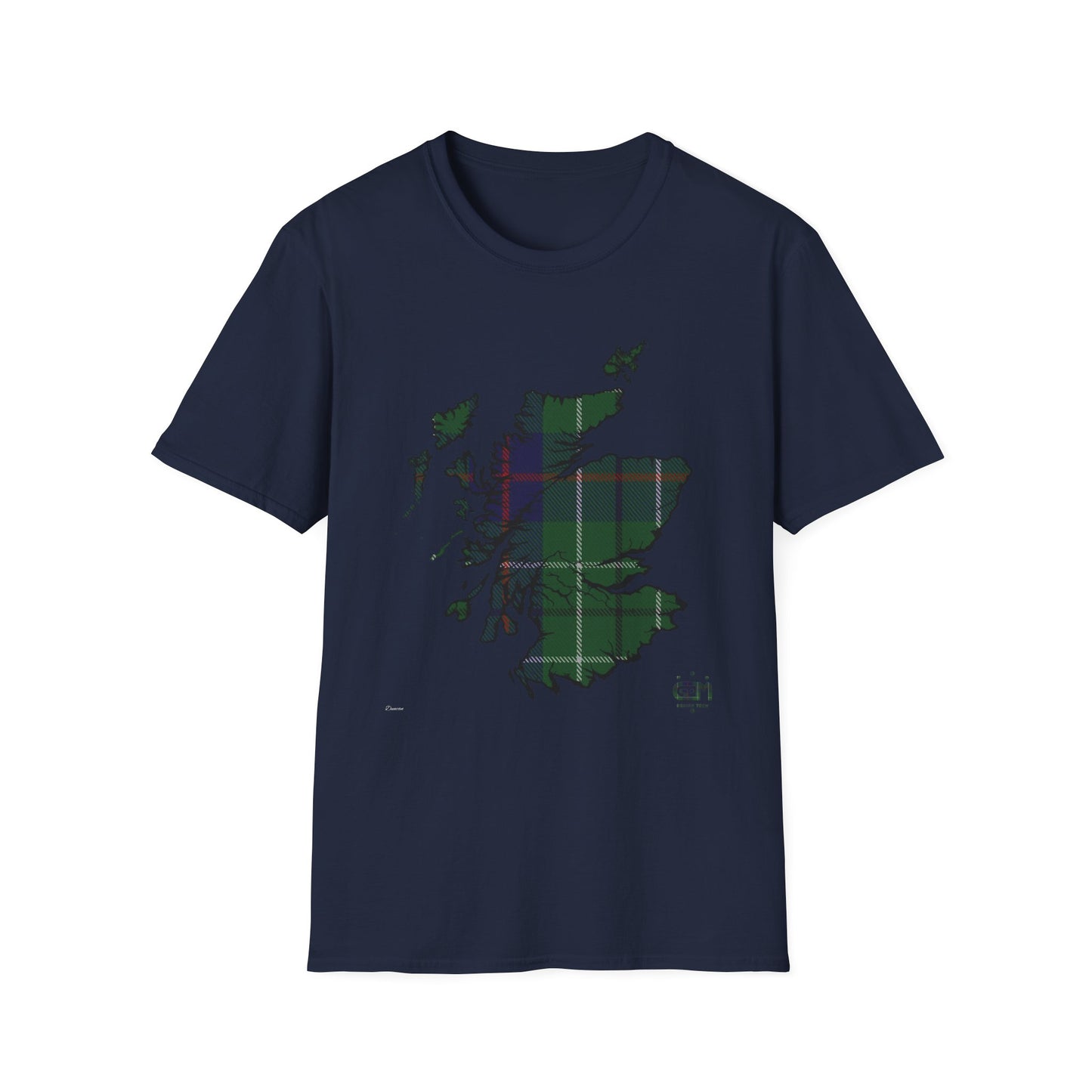 Tartan Ecosse Carte Softstyle T-Shirt Unisexe - Duncan Tartan Tee 