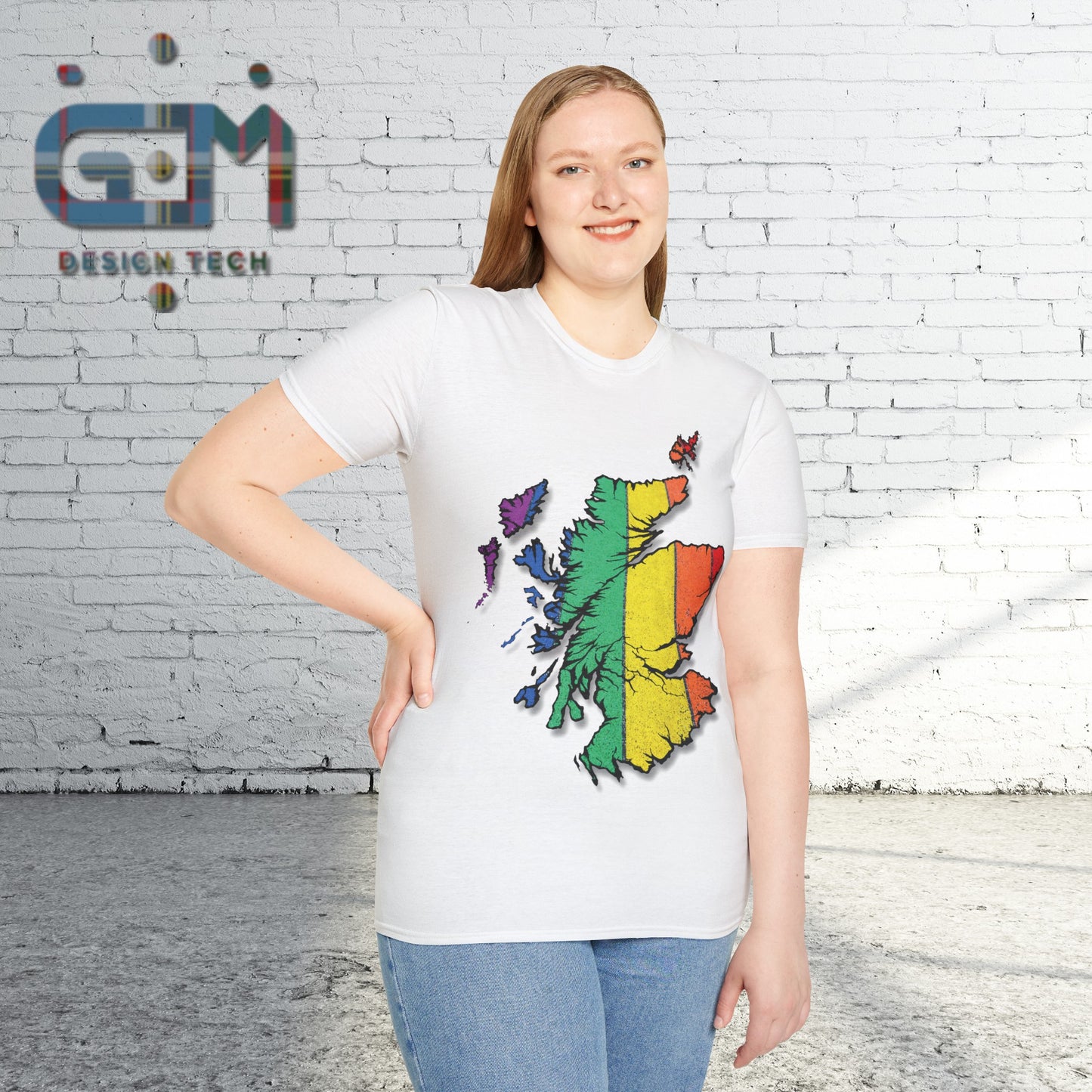 Scotland Is Proud Road Map Unisex T-Shirt, Various Colours