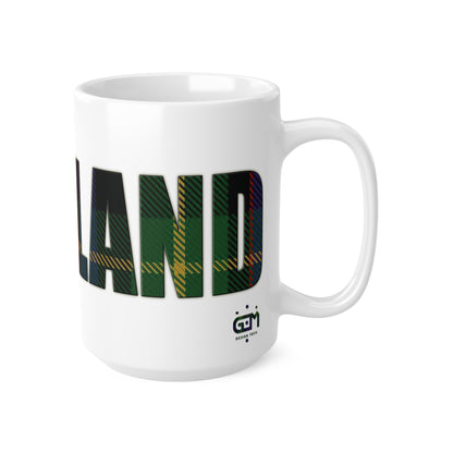 Scotland Tartan Mug - Farquharson, Coffee Cup, Tea Cup, Scotland, White