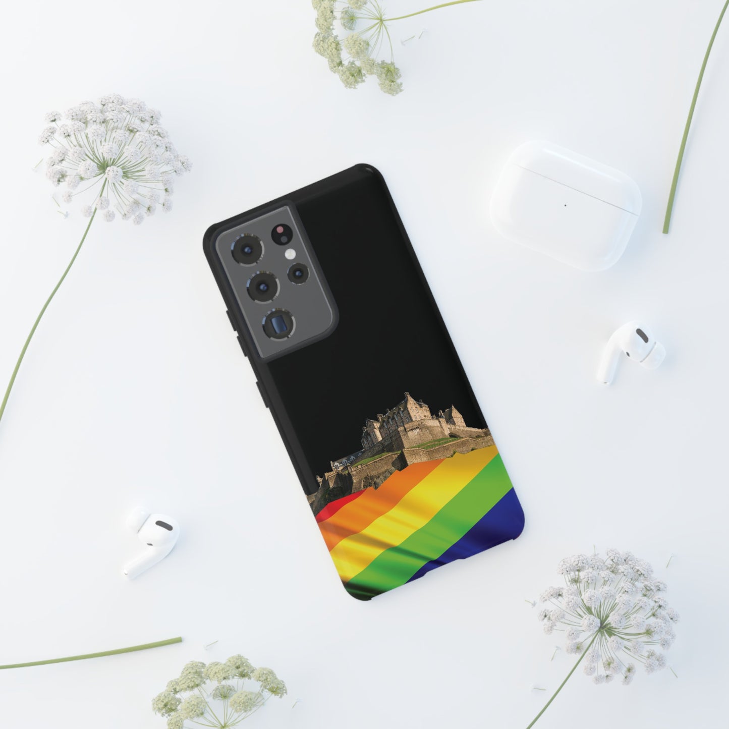 Edinburgh Castle Pride Rockface Phone Case - Flag, Various