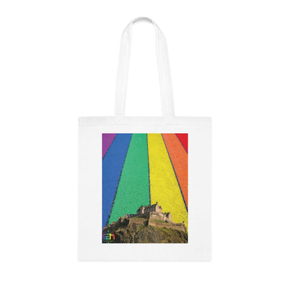 Edinburgh Castle Pride Road Sky Cotton Tote Bag