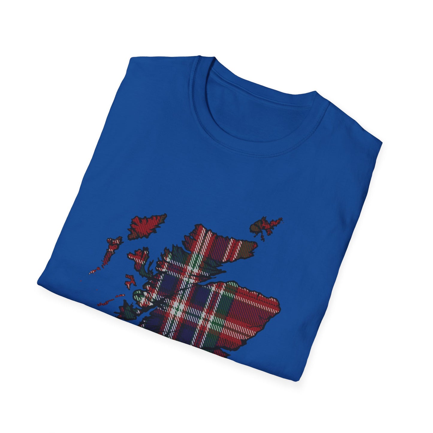 Tartan Scotland Map Softstyle Unisex T-Shirt - MacFarlane Tartan Tee