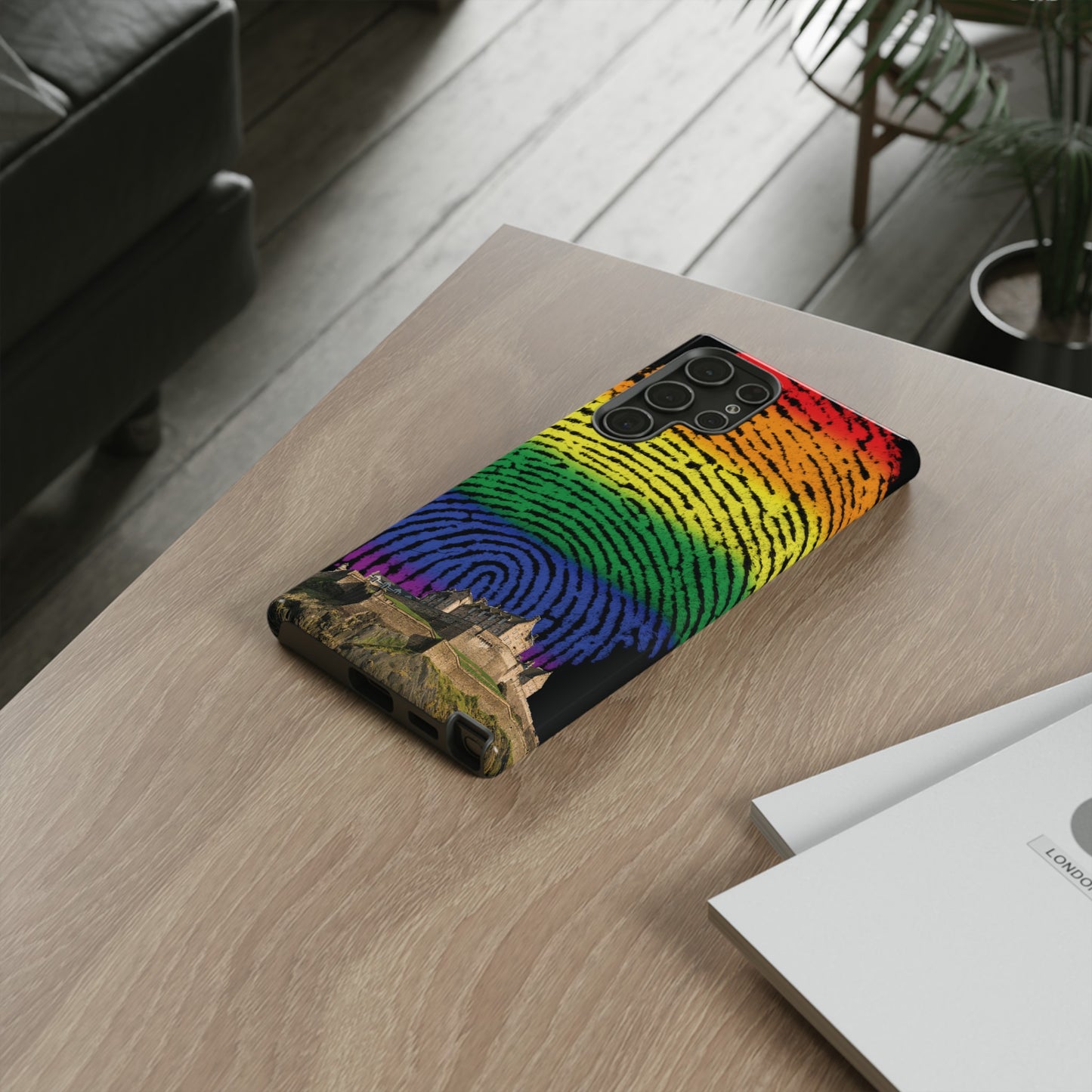 Edinburgh Castle Pride Phone Case - Fingerprint, Various