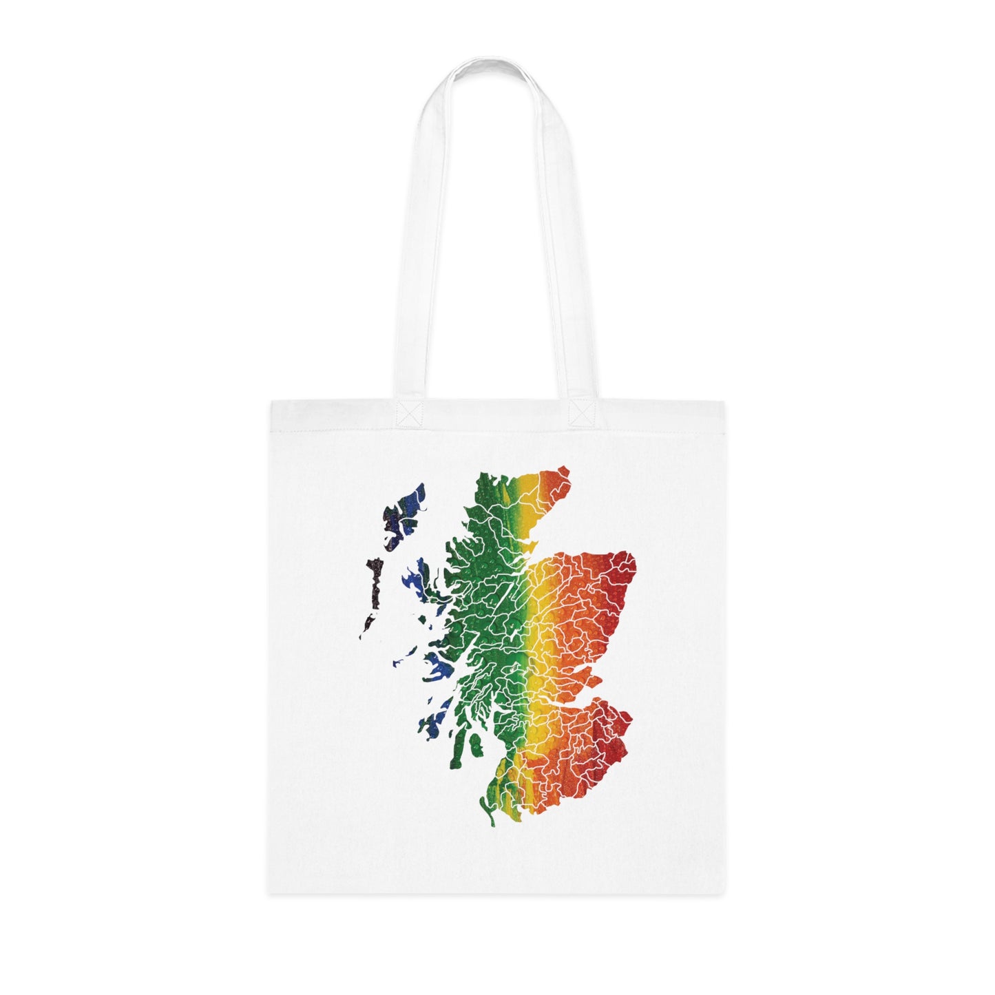 Scotland Pride Rain Clan Map Cotton Tote Bag