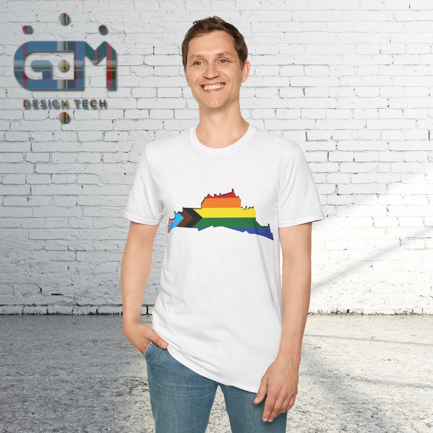 Edinburgh Castle Pride Progress Art Unisex T-Shirt