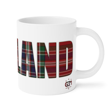 Scotland Tartan Mug - MacFarlane Tartan, Various Sizes