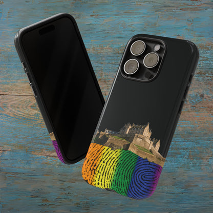 Edinburgh Castle Pride Rockface Phone Case - Fingerprint, Various