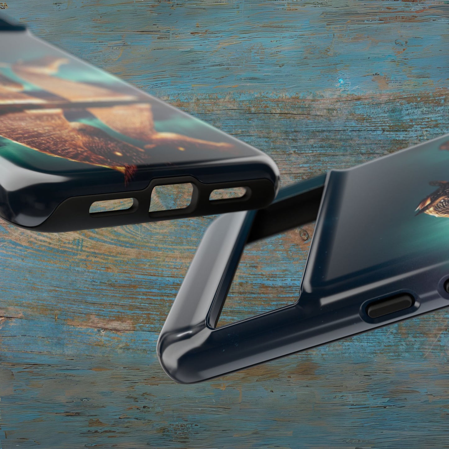 Kelpies Northern Lights Art Variant Phone Case, Scotland, Google