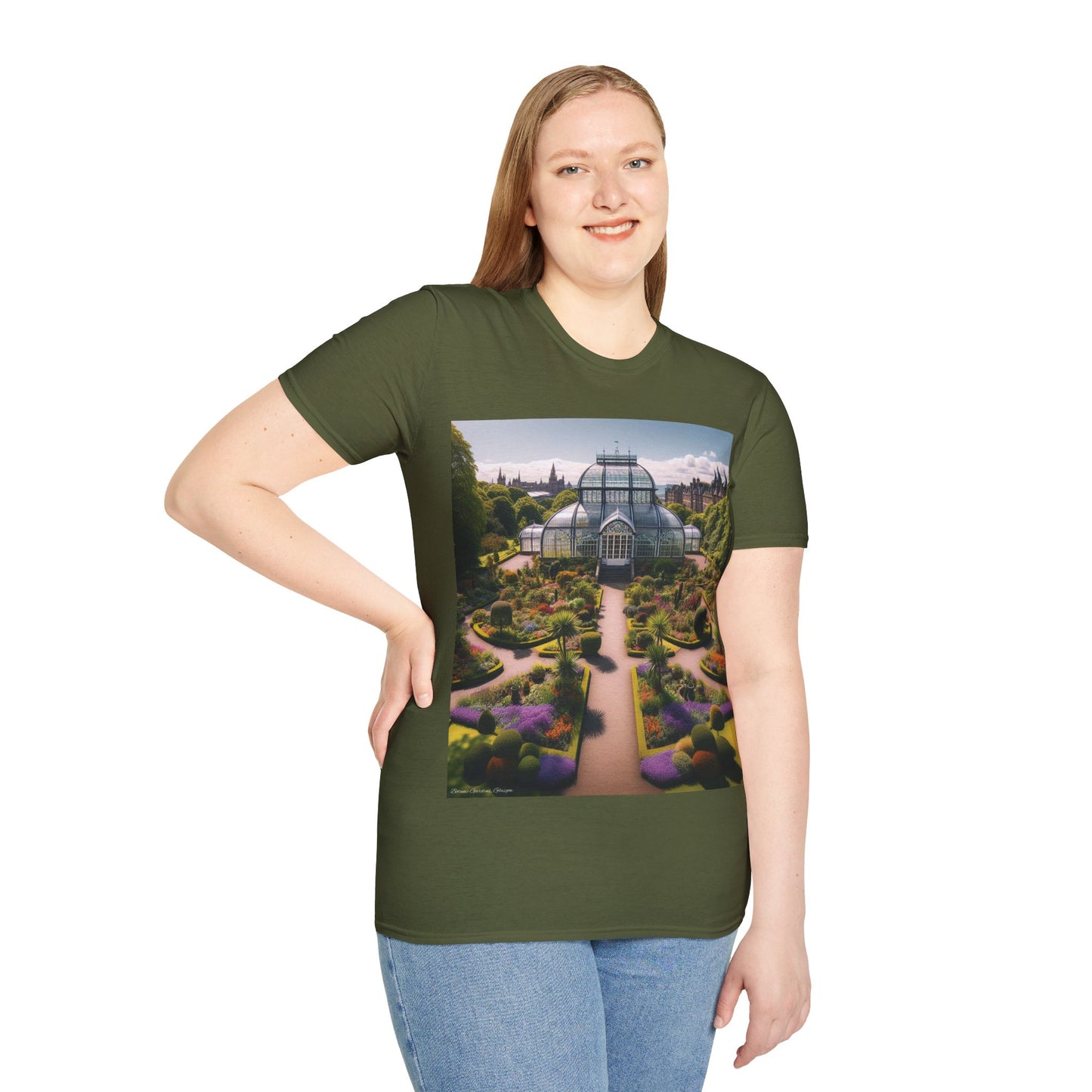 Botanic Gardens Glagsow Softstyle T-Shirt, Unisex Tee, Scottish Landmarks, Various Colours