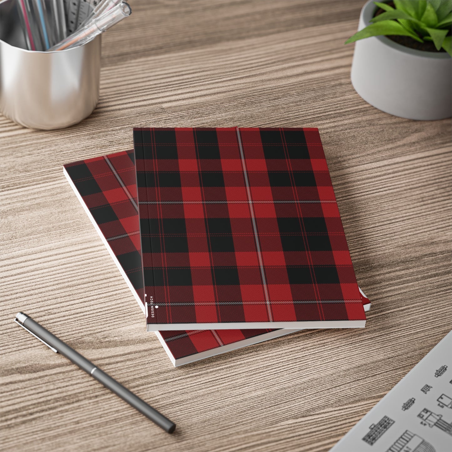 Scottish Tartan Softcover A5 Notebook - Cunningham