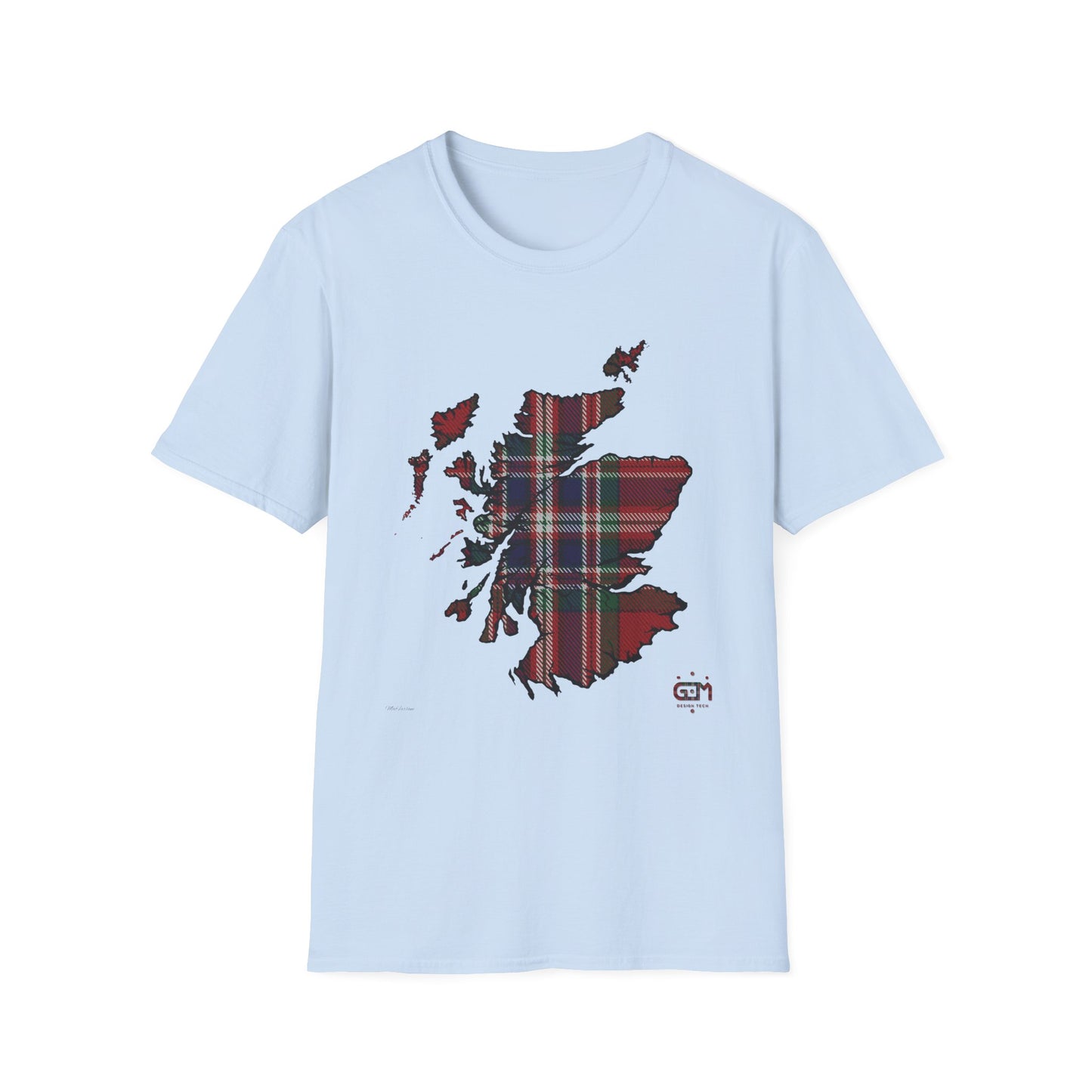 Tartan Scotland Map Softstyle Unisex T-Shirt - MacFarlane Tartan Tee