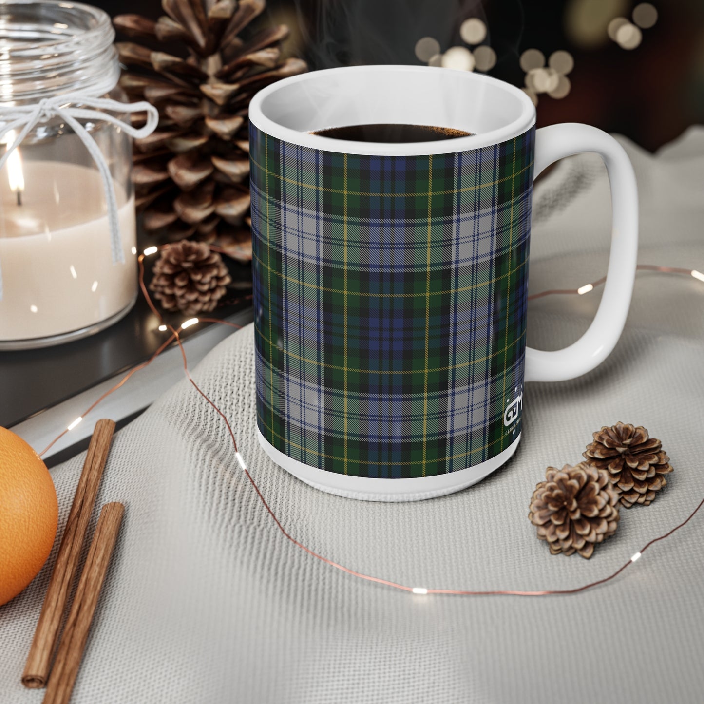 Gordon Dress Tartan Mug, Scotland