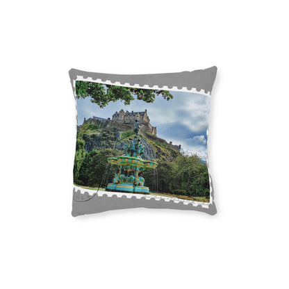 Ross Fountain Photo Stamp Square Cushion, Various Sizes