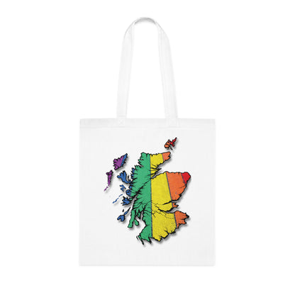 Scotland Pride Road Map Cotton Tote Bag