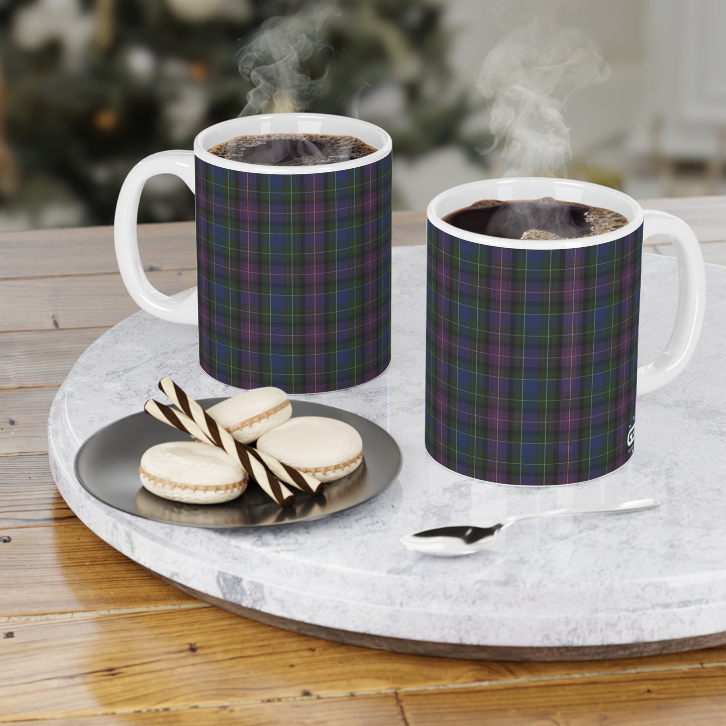 Tartan Mug - Rankin Tartan, Scottish, Various Sizes